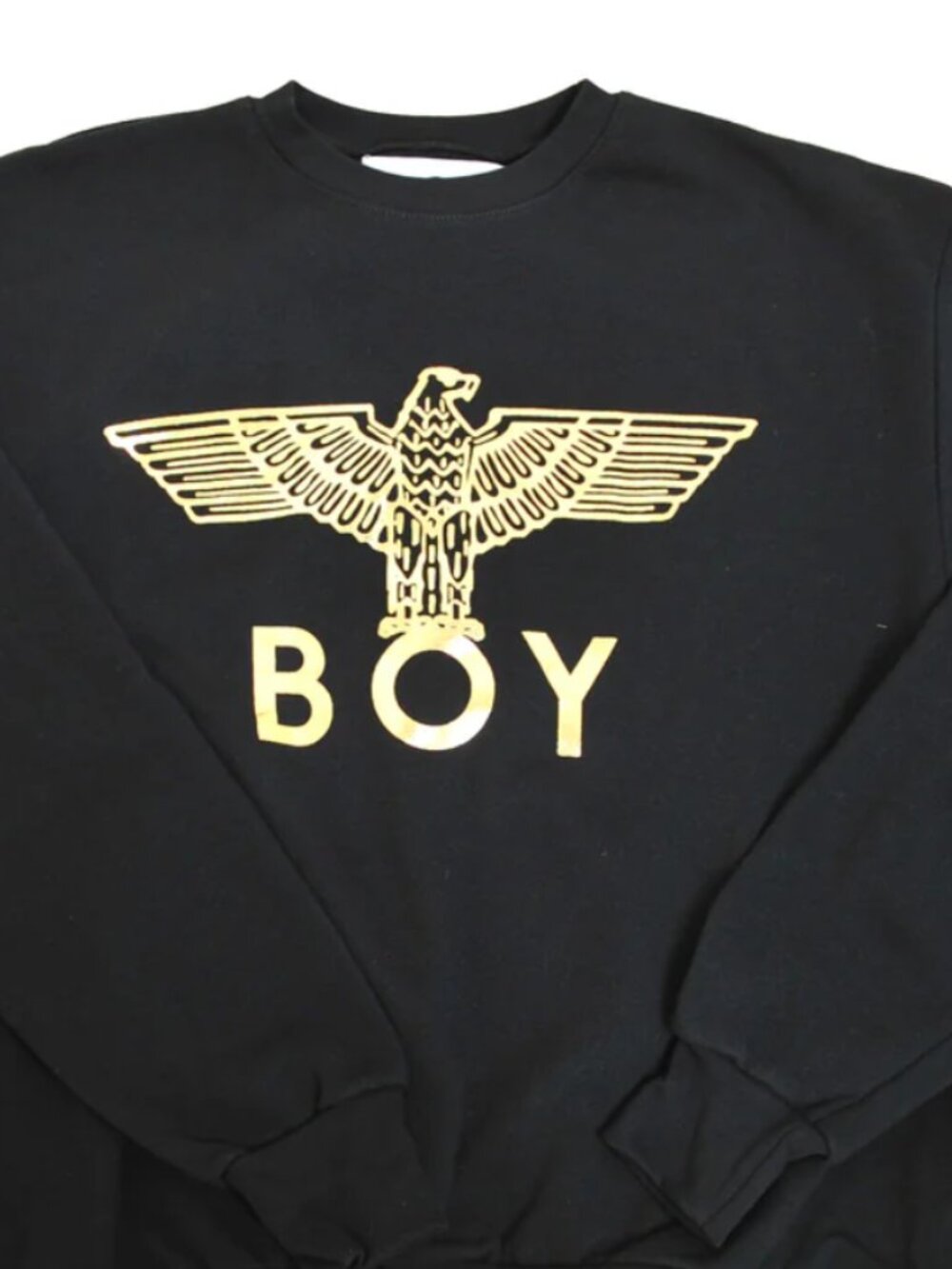 BOY London Sweatshirt unisex, with Gold Eagle Graphic Logo Streetwear Crewneck